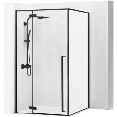 Rea - Mampara De Ducha Fargo Negro Mat 90x120 Rea - Mampara De Ducha Fargo Negro Mat 90x120