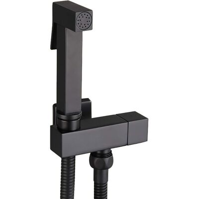 CATHERINE Juego De Ducha Para Inodoro, Rociador De Bidé De Mano De Latón Negro, Rociador De Bidé De Pared, Juego Completo De Ducha Para Inodoro, Higiene Corporal, G1/2 CATHERINE Juego De Ducha Para Inodoro, Rociador De Bidé De Mano De Latón Negro, Rociador De Bidé De Pared, Juego Completo De Ducha Para Inodoro, Higiene Corporal, G1/2