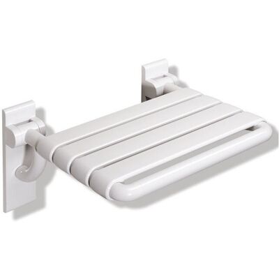 Asiento abatible Hewi 801 - Montaje en pared, 448x428mm, Sombra tierra Asiento abatible Hewi 801 - Montaje en pared, 448x428mm, Sombra tierra