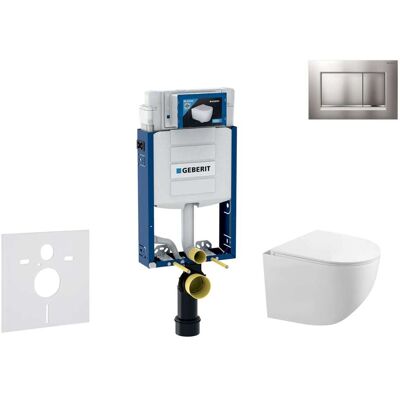 Geberit Kombifix - Conjunto De Módulo De Instalación Empotrada, Inodoro Gaia Y Asiento Softclose, Pulsador De Descarga Sigma20, Cromo Mate/cromo Sani15ca1120 Geberit Kombifix - Conjunto De Módulo De Instalación Empotrada, Inodoro Gaia Y Asiento Softclose, Pulsador De Descarga Sigma20, Cromo Mate/cromo Sani15ca1120