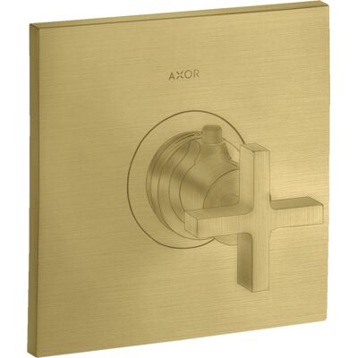 Termostato Axor Citterio - 59 l/min Alta Vazão - Latón Cepillado - Montaje en Pared Termostato Axor Citterio - 59 l/min Alta Vazão - Latón Cepillado - Montaje en Pared