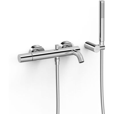 Grifo de bañera TRES Study - Ducha anticalcárea - Soporte ajustable Grifo de bañera TRES Study - Ducha anticalcárea - Soporte ajustable