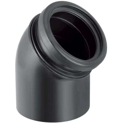 Curva para WC de pared 45° - Accesorios de tubería Curva para WC de pared 45° - Accesorios de tubería