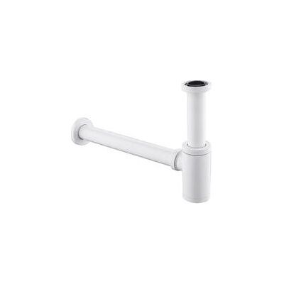 ABYSSE Desagüe Universal Para Lavabos Y Fregaderos - Blanco - Con Abertura De Limpieza - Sifón De Diseño - Sifón Tubular ABYSSE Desagüe Universal Para Lavabos Y Fregaderos - Blanco - Con Abertura De Limpieza - Sifón De Diseño - Sifón Tubular