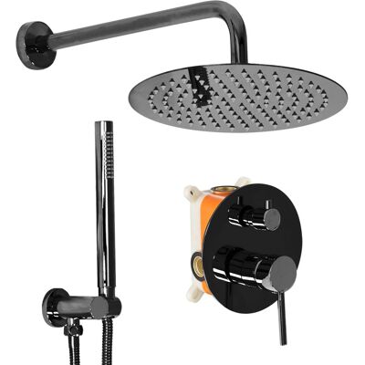 Sistema de Ducha REA Lungo Black Metallic - Sistema de Ducha Sistema de Ducha REA Lungo Black Metallic - Sistema de Ducha