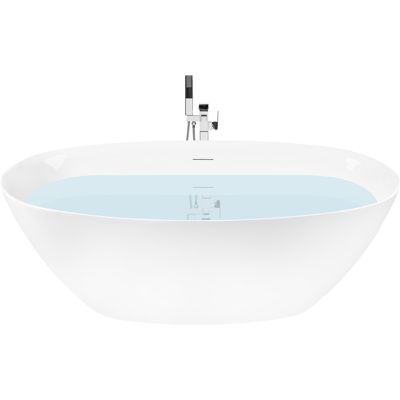 BELIANI Bañera Independiente De Acrílico Diseño Moderno 168 Cm Baño Blanco Kollpa BELIANI Bañera Independiente De Acrílico Diseño Moderno 168 Cm Baño Blanco Kollpa