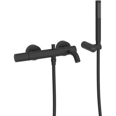 Grifo Monomando Ducha Negro Mate - Colección Study - Baño Grifo Monomando Ducha Negro Mate - Colección Study - Baño