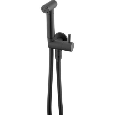 Conjunto de Bidé Negro Deante con Conexión Angular y Soporte Conjunto de Bidé Negro Deante con Conexión Angular y Soporte