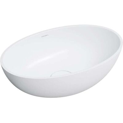 Omnires Shell M+ - Lavabo Sobre Encimera 50x32 Cm, Sin Rebosadero, Sin Orificio Para Grifería, Blanco Mate Shell500unbm Omnires Shell M+ - Lavabo Sobre Encimera 50x32 Cm, Sin Rebosadero, Sin Orificio Para Grifería, Blanco Mate Shell500unbm
