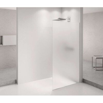 Polysan Architex - Parete Doccia Walk-in, 76x210 Cm, Cromo/vetro Opaco Axc80mt Polysan Architex - Parete Doccia Walk-in, 76x210 Cm, Cromo/vetro Opaco Axc80mt