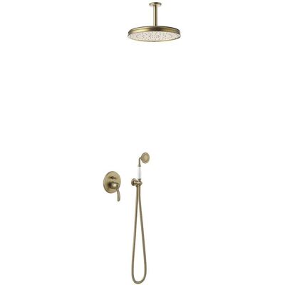 Kit de Ducha Tres Latón Viejo Mate - 2 Vías Kit de Ducha Tres Latón Viejo Mate - 2 Vías