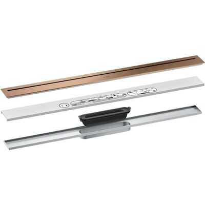 Hansgrohe AXOR Drenaje Canal 800mm Oro Rojo Cepillado - Juego completo Hansgrohe AXOR Drenaje Canal 800mm Oro Rojo Cepillado - Juego completo
