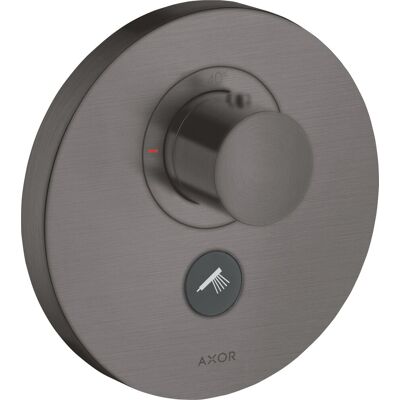 HANSGROHE Axor Starck ShowerSelect Termostato - Cromo Negro Cepillado - Alto Caudal - Redondo HANSGROHE Axor Starck ShowerSelect Termostato - Cromo Negro Cepillado - Alto Caudal - Redondo