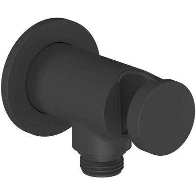 Ravak - Codo De Ducha Con Soporte, Negro Mate X070563 Ravak - Codo De Ducha Con Soporte, Negro Mate X070563