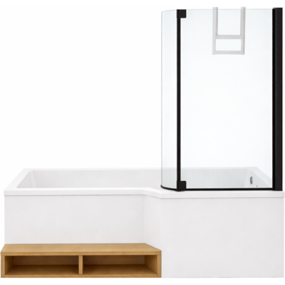 Pack Bañera Baño-ducha 160 X 90 Jacob Delafon Neo Versión Derecha + Mampara De Bañera Negro Mate + Faldón De Bañera Para Nicho Pack Bañera Baño-ducha 160 X 90 Jacob Delafon Neo Versión Derecha + Mampara De Bañera Negro Mate + Faldón De Bañera Para Nicho
