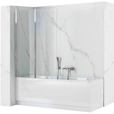 Rea Agat-2 80 Pantalla de bañera - Fácil de instalar, Vidrio claro Rea Agat-2 80 Pantalla de bañera - Fácil de instalar, Vidrio claro