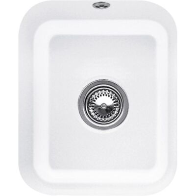 Villeroy & Boch Fregadero CeramicPlus - 45cm, Blanco, Drenaje automático, Bajo encimera Villeroy & Boch Fregadero CeramicPlus - 45cm, Blanco, Drenaje automático, Bajo encimera