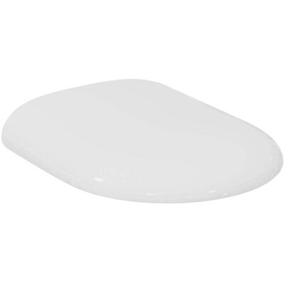 Ideal Standard - Tapa De Inodoro Tizio Con Tapa, Bisagras Cromadas, Blanco Ideal Standard - Tapa De Inodoro Tizio Con Tapa, Bisagras Cromadas, Blanco