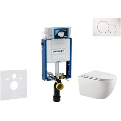 Geberit Kombifix - Conjunto De Módulo De Instalación Empotrada, Inodoro Gaia Y Asiento Softclose, Pulsador De Descarga Sigma01, Blanco Alpino Sani15ca3116 Geberit Kombifix - Conjunto De Módulo De Instalación Empotrada, Inodoro Gaia Y Asiento Softclose, Pulsador De Descarga Sigma01, Blanco Alpino Sani15ca3116