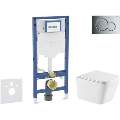 Geberit Duofix - Conjunto De Módulo De Instalación Empotrada, Inodoro Arkas I Y Asiento Softclose, Pulsador Sigma01, Cromo Brillante Sani11ca1170 Geberit Duofix - Conjunto De Módulo De Instalación Empotrada, Inodoro Arkas I Y Asiento Softclose, Pulsador Sigma01, Cromo Brillante Sani11ca1170