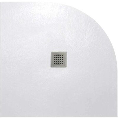 SANYCCES Plato De Ducha Cuarto De Círculo Strato 90x90 Cm - Blanco - Resistente Y Fácil De Instalar - Baño - Ducha SANYCCES Plato De Ducha Cuarto De Círculo Strato 90x90 Cm - Blanco - Resistente Y Fácil De Instalar - Baño - Ducha