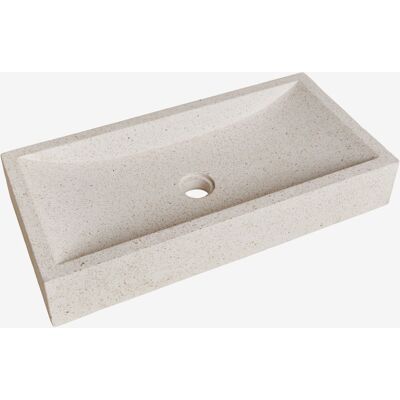 Lavabo Rectangular 60x30 Cm En Cemento Richard Sklum Lavabo Rectangular 60x30 Cm En Cemento Richard Sklum