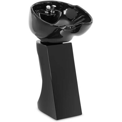 HELLOSHOP26 Lavacabezas Con Reposapiés Basculante Asiento Grifo Monomando Flexo Y Ducha De Mano Profesional Cerámica De Fibra De Vidrio Negra 140008264 HELLOSHOP26 Lavacabezas Con Reposapiés Basculante Asiento Grifo Monomando Flexo Y Ducha De Mano Profesional Cerámica De Fibra De Vidrio Negra 140008264