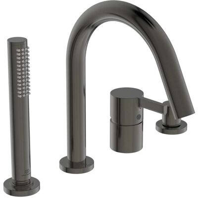 Mezclador de bañera Ideal Standard - 4 orificios gris magnético con cartucho cerámico Mezclador de bañera Ideal Standard - 4 orificios gris magnético con cartucho cerámico