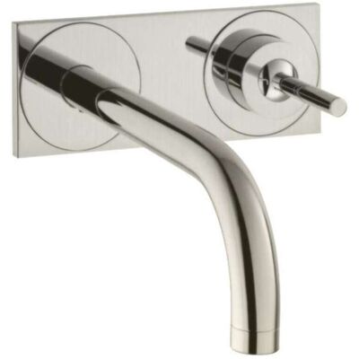 Hansgrohe AXOR Uno Mezclador monomando de lavabo - Montaje en pared, 225mm, Níquel Hansgrohe AXOR Uno Mezclador monomando de lavabo - Montaje en pared, 225mm, Níquel