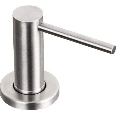 ABYSSE Dispensador De Jabón Para Fregadero De Cocina De Níquel Cepillado, Bomba De Encimera De Acero Inoxidable, Loción De Manos, Botella Integrada ABYSSE Dispensador De Jabón Para Fregadero De Cocina De Níquel Cepillado, Bomba De Encimera De Acero Inoxidable, Loción De Manos, Botella Integrada