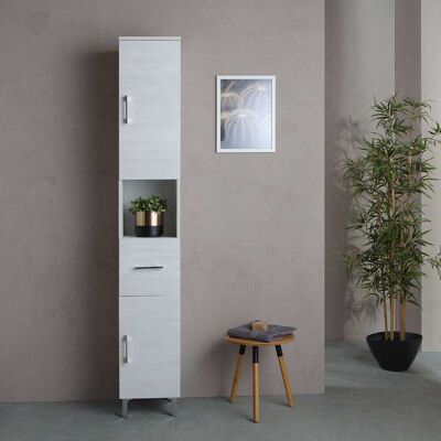 Columna de Baño Roble Blanco Valentina - Colección Rimini Columna de Baño Roble Blanco Valentina - Colección Rimini