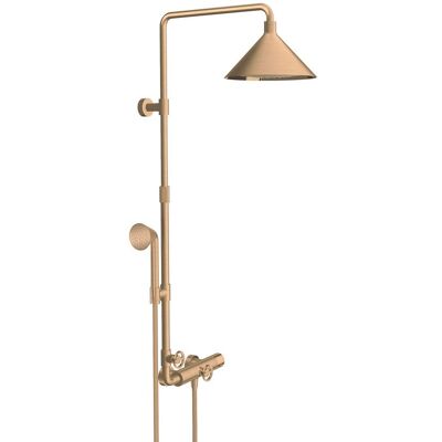 Hansgrohe Axor Starck Showerpipe - Bronce Cepillado - Termostato, Ducha de 2 Chorros Hansgrohe Axor Starck Showerpipe - Bronce Cepillado - Termostato, Ducha de 2 Chorros