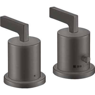 Hansgrohe Axor Citterio Termostato para bañera - Cromo negro cepillado Hansgrohe Axor Citterio Termostato para bañera - Cromo negro cepillado
