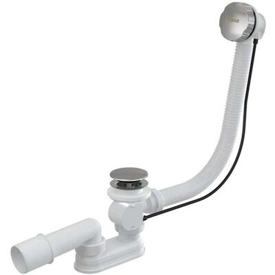 RAVAK - Sistema de drenaje para bañera - Sobregote y control - 570 mm - Cromo RAVAK - Sistema de drenaje para bañera - Sobregote y control - 570 mm - Cromo
