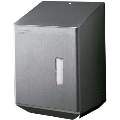 Dispensador de papel satinado de acero inoxidable - Mediclinics Dispensador de papel satinado de acero inoxidable - Mediclinics