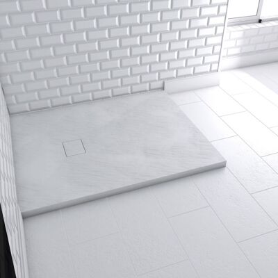 AURLANE Rock 2 White 100 Muro de Ducha - Diseño Moderno AURLANE Rock 2 White 100 Muro de Ducha - Diseño Moderno