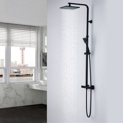 Columna de Ducha Termostática AURALUM - Latón, 110-137cm, Seguridad contra quemaduras Columna de Ducha Termostática AURALUM - Latón, 110-137cm, Seguridad contra quemaduras