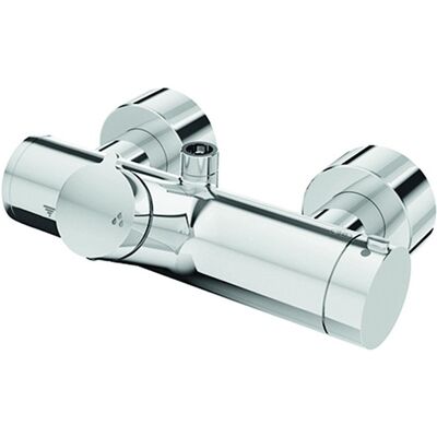 Mezclador de ducha termostático cromado Schell Vitus - Salida superior - Desinfección Mezclador de ducha termostático cromado Schell Vitus - Salida superior - Desinfección