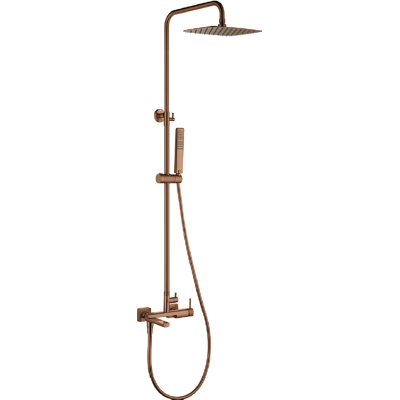 Imex - Grifo De Bañera Firenze Grifo Monomando Con Agua Fría Y Caliente Grifería De Baño Serie Firenze Color Oro Rosa Cepillado Imex - Grifo De Bañera Firenze Grifo Monomando Con Agua Fría Y Caliente Grifería De Baño Serie Firenze Color Oro Rosa Cepillado