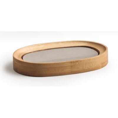 SHUMEE Jabonera Independiente Bisk De Madera Beige, 1 Unidad. SHUMEE Jabonera Independiente Bisk De Madera Beige, 1 Unidad.