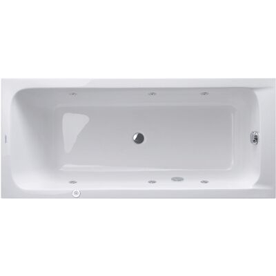 Duravit D-Code Bañera de hidromasaje - 1800x800mm, 2 respaldos, Blanco Duravit D-Code Bañera de hidromasaje - 1800x800mm, 2 respaldos, Blanco