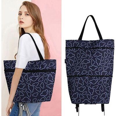 ABYSSE Bolsa De Herramientas, Bolsa De Compras Plegable Con Ruedas, Bolsa Plegable Con Ruedas Para Mujer, Bolsa De Viaje Multifuncional Reutilizable - Rapanda ABYSSE Bolsa De Herramientas, Bolsa De Compras Plegable Con Ruedas, Bolsa Plegable Con Ruedas Para Mujer, Bolsa De Viaje Multifuncional Reutilizable - Rapanda