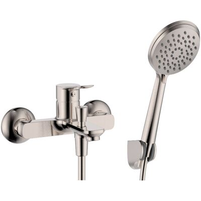 Grupo Bañera Con Kit Ducha Rhio Níquel - Gme Grupo Bañera Con Kit Ducha Rhio Níquel - Gme