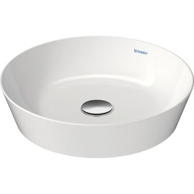 Lavabo de encimera Duravit Blanco - 43cm - Sin agujero para grifo - Con rebosadero Lavabo de encimera Duravit Blanco - 43cm - Sin agujero para grifo - Con rebosadero