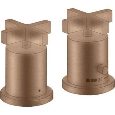 Hansgrohe Axor Citterio Termostato de bañera - Oro rojo cepillado Hansgrohe Axor Citterio Termostato de bañera - Oro rojo cepillado