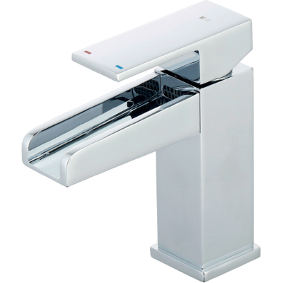 Essebagno Luzz Grifo Mezclador Lavabo Cascada Bajo Cromado Essebagno Luzz Grifo Mezclador Lavabo Cascada Bajo Cromado