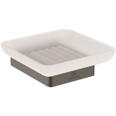 Jabonera Cuadrada Gris Magnética de Ideal Standard - Jabonera Jabonera Cuadrada Gris Magnética de Ideal Standard - Jabonera
