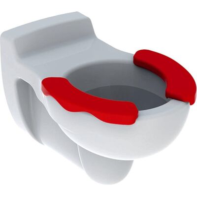 Inodoro empotrado Geberit Bambini - 6L, KeraTect, Asiento Rojo, Blanco Inodoro empotrado Geberit Bambini - 6L, KeraTect, Asiento Rojo, Blanco