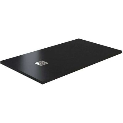 GME Ardesia - Plato De Ducha De Resina Mineral - Mampara De Ducha - Antracita - 130x80cm GME Ardesia - Plato De Ducha De Resina Mineral - Mampara De Ducha - Antracita - 130x80cm