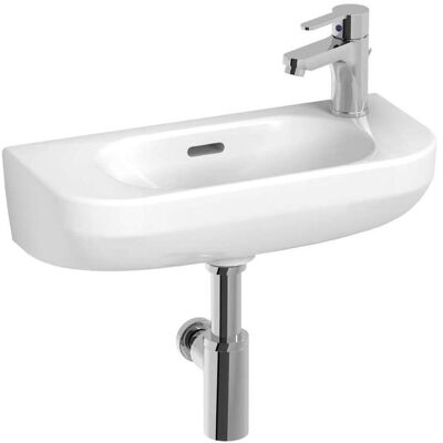 Jika Deep By Jika - Lavabo De 50 X 23 Cm, Con Rebosadero, Con Orificio Para El Grifo A La Izquierda, Blanco H815082000j051 Jika Deep By Jika - Lavabo De 50 X 23 Cm, Con Rebosadero, Con Orificio Para El Grifo A La Izquierda, Blanco H815082000j051